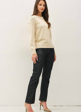 [NEW SHADE]RAGLAN SLEEVE SLUB PULLOVER SWEATER: BRICK RED / S
