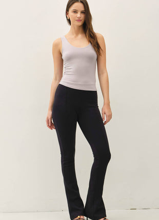 NEW SHADE[SOFT CORE] BASIC SCOOP NECK TANK: CHOCOLATE MILK / M