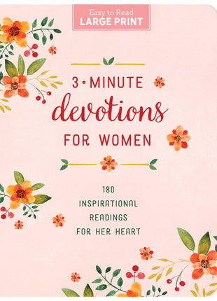 3-Minute Devotions for Women Large Print