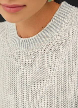 [NEW COLOR]CHUNKY ACID WASH  KNIT SWEATER: Pink / M