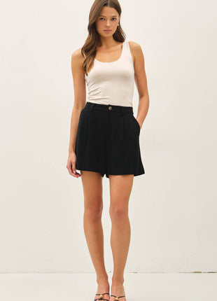 NEW SHADE[SOFT CORE] BASIC SCOOP NECK TANK: CHOCOLATE MILK / L