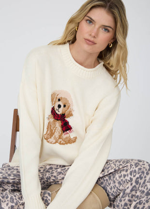Christmas sweatshirt with doggy