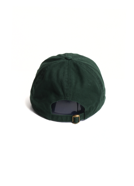 Green baseball cap on a white background