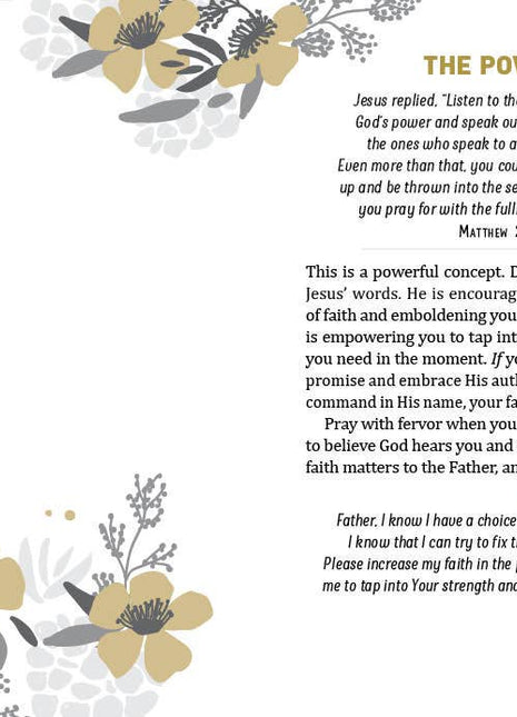 Text with floral design on a white background
